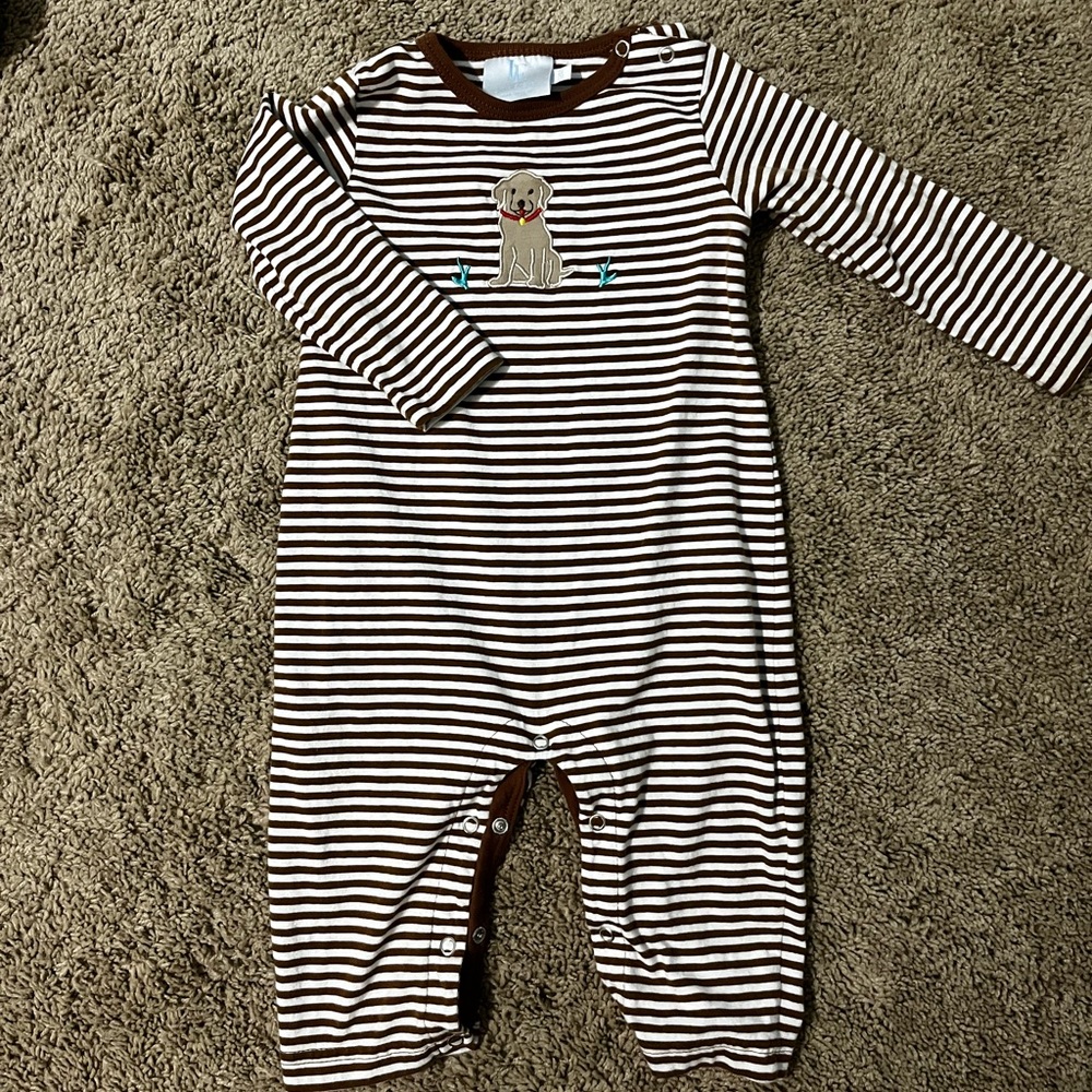 18M Little English Dog Romper